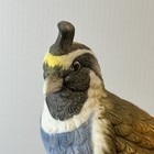 Vintage Napco California Quail Figurine C-8808 Porcelain Pink Flowers