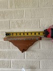 Handmade Vintage Wooden Wall Shelf Hand Painted Flowers Cottage Grandma Core 