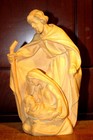 10 5  Hand Carved Wood Carving Nativity Scene Holy Family Jesus Figurine Statue