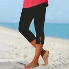 Womens Capris For Summer Dressy Cropped High Waist Yoga Leggings Workout Pants
