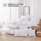 Throw Pillow Inserts  Euro Sham Form Stuffer With Premium Polyester Micro Fib   