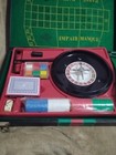 Vintage Interpur Casino Gambling Game Set Roulette Craps Cards Chips Never Used