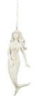 White Distressed Mermaid Sea Life Ornament Coastal Nautical Tropical Beach Decor