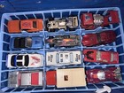 Lot Of 24 Vintage Diecast Hot Wheels Cars   Trucks W case