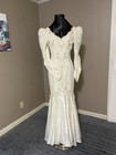 Vintage 1980s Jessica Mcclintock Mermaid Wedding Gown Size 8