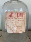 Vintage Sweet Cider One Gallow Bottle With Original Label Wallace