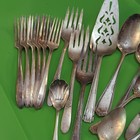Mixed Lots Silverplate Mixed Lot Flatware Spoons Forks Server  1900-1940