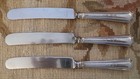 Set Of 3 Durgin  gorham  Colfax Sterling Silver Dinner Knives 8 1 2  No Mono