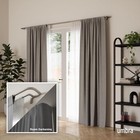Umbra Twilight Double Curtain Rod Set     Wrap 66  To 144   Nickel 