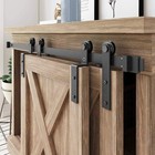 4ft Mini Barn Door Hardware Kit - Single Track  48in Bypass Cabinet System