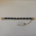 Bernadine Joe Navajo Lazuli Designs Sterling  Lapis  Opal Linked Bracelet