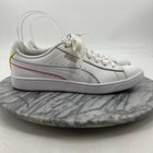 Puma Womens 8 Shoes White Vikky V2 Sneaker Low Top Lace Up Athletic Trainer