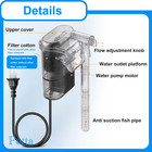 Quiet Aquarium Filter For Betta  Slim Hob Fish Tank Filter For 3-10 Gal Planted