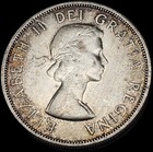 1858-1958 Canada Dollar Ms Km  55  800 Silver Free Usa Shipping