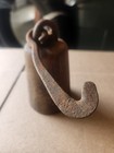 Vintage 4 Lb  Cast Iron Hanging Scale Pea Weight Primitive Farm Tobacco cotton