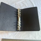6 Ring Binder A5 Sherwood Leather Notebook Binder  Black