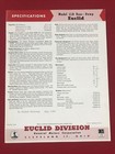 Euclid     Advertising Brochure Rear Dump Truck  50 Ton Model Lld 1955