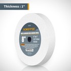 Powertec 8 X 1 In  Bench Grinding Wheel  80 Grit  5 8  Arbor  Aluminum Oxide