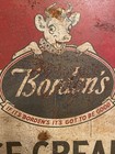Rare Vintage Advertising Double Sided Tin Elsie The Cow Borden   s Ice Cream Sign