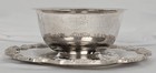Vintage Towle Silverplate Grand Duchess Gravy Bowl W attached Underplate