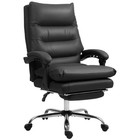 Massaging  Heated  Reclining Office Chair With Foot Rest
