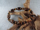 8 Pcs Energy Old Tibetan Agate Dzi Bead Amulet Bracelet Prayer Beads 