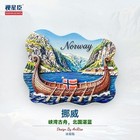 Norway Landmark Boat Resin Fridge Magnet Refrigerator Craft Tourist Souvenir