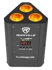 Rockville Rockwedge Package Black  6  Battery Powered Wireless Dmx Lights case