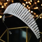 Royal Tiaras For Brides Hair Jewelry Shiny Zircon Bridal Crowns Wedding Tiaras