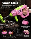 Tool Set With Tool Box   Electronic Toy Drill Pretend Play Kids Construction