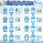 48 Sets Winter Christmas Craft Kit For Kids Diy Winter Polar Ornaments Craft Mak