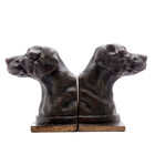 New Pair Of Cast Iron Labrador Retriever Sporting Dog Bookends In Bronze 6 