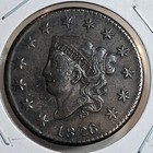1826  U s  Large Cent  Braided Hair