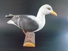 Vintage Hand Carved And Painted Wood Seagull Shore Bird Sculpture Glenn Hoffman