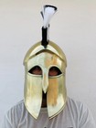 Wearable Medieval Greek Corinthian Helmet   Authentic Armor For Roman Trojan War