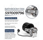 New Bathroom Fan Motor Blower Assembly For Broan Nutone Bulb Ceiling S97009796