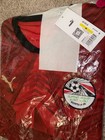 Egypt Mens Home Jersey 2026 Replica Red Puma Size Medium M                