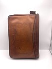 Franklin Quest Pocket Size Black Aniline Leather Open Planner 6 Ring Binder Usa