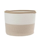 Hld Global Xxl Coiled Rope Tapered Basket Tan