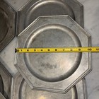 Vintage Wilton-columbia 10    Pewter Plates  set Of 8 