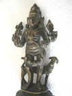 Antique Old Bronze Kal Bhairava Deity   Statue Hindu God