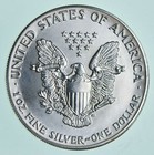 1987 Unc American Silver Eagle 1 Troy Oz  999 Fine Silver