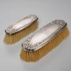 Foster Bailey Art Nouveau Sterling Silver Vanity Mirror Brush Set 4 Pc Antique