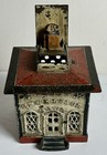 Antique Hall   s Excelsior Mechanical Bank J e Stevens Cast Iron 19th Century