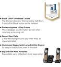 Panasonic Kx-tgd832m Cordless Phone 2 Handset Answering Machine Call Block