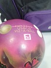 Brunswick Butterfly Viz-a-ball 10lb With Bsi Bowling Ball Bag Single Ball