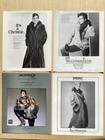1982-1983 Lot Of Various Ads   Features Fur Coat Furs Mink Sable Fox Lynx Etc