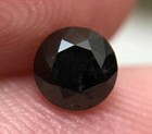 Brilliant Cut 6mm Round Black Cubic Zirconia Loose Stone 1 Pcs Lot For Pendant