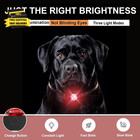 Dog Collar Lights For Nighttime Clip On  3 Modes Dog Light Rechargeable  100  Wa