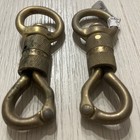 Vintage Equine Brass 4    Panic Snaps Set Of 2 New